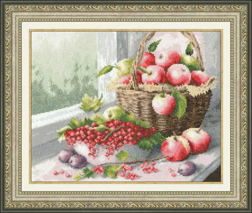 Zolotoe Runo Beldizart Kryželiu siuvinėjimo rinkinys "Obuolių šventė" 24 x 30.1 cm S/FI010