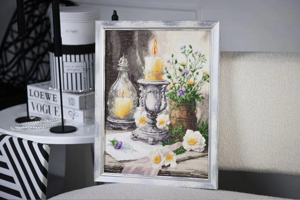 Zolotoe Runo Siuvinėjimo kryželiu rinkinys „Rami senojo kaimo diena“ 28,7×38,5 cm