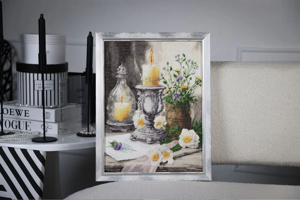 Zolotoe Runo Siuvinėjimo kryželiu rinkinys „Rami senojo kaimo diena“ 28,7×38,5 cm