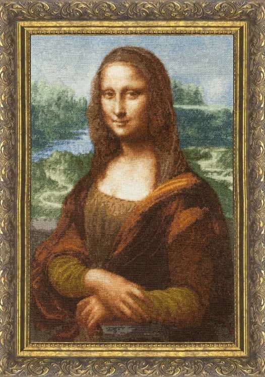Zolotoe Runo Siuvinėjimo rinkinys kryželiu Mona Liza – klasikinis šedevras