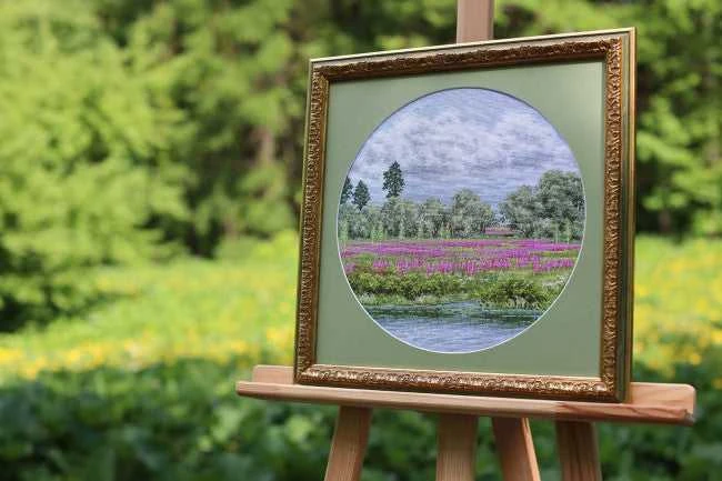 Zolotoe Runo Siuvinėjimo rinkinys kryželiu „Raudona vasara“, 31,7×31,7 cm