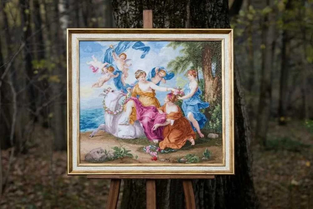 Zolotoe Runo Skaičiuojamo kryželiu siuvinėjimo rinkinys „Pagrobimas“ S/MK093