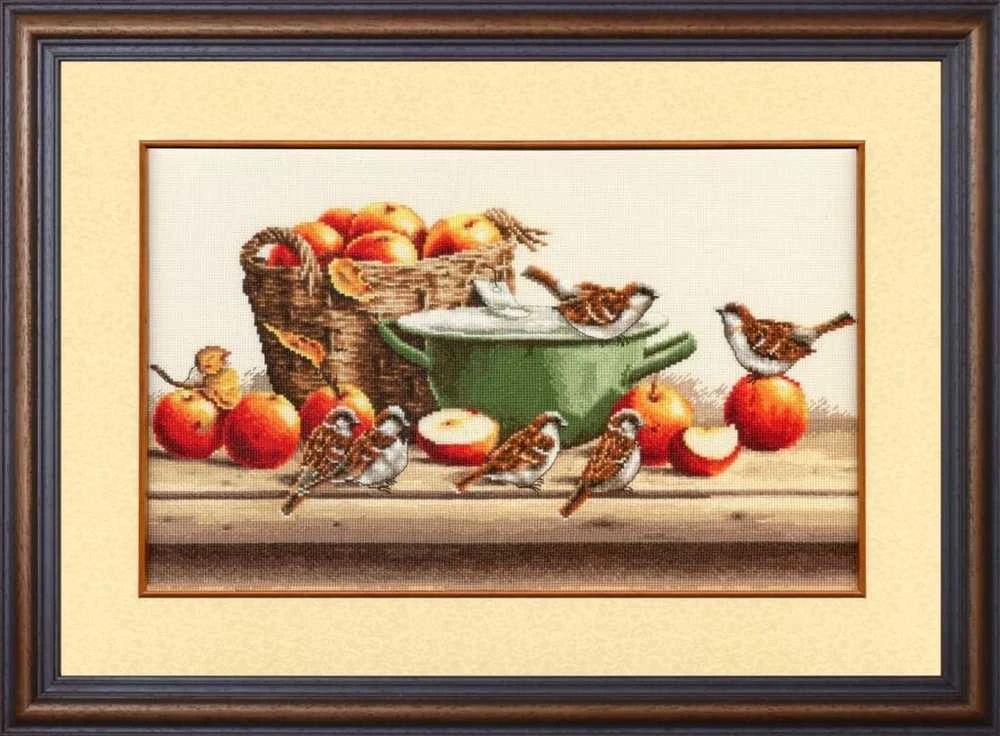 Zolotoe Runo Beldizart Siuvinėjimo kryželiu rinkinys "Žvirbliai ir obuoliai" 21,2×39 cm S/Z060