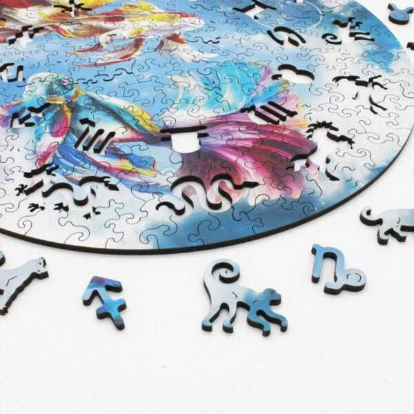 Fantasy Puzzles Žuvys (Zodiakai) Dėlionė Iš Medžio (200 detalių)