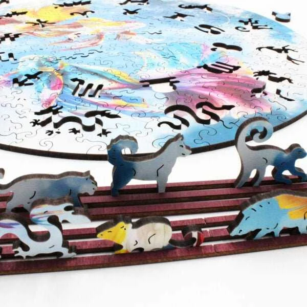 Fantasy Puzzles Žuvys (Zodiakai) Dėlionė Iš Medžio (200 detalių)