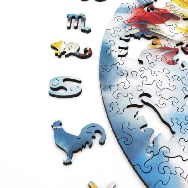 Fantasy Puzzles Žuvys (Zodiakai) Dėlionė Iš Medžio (200 detalių)