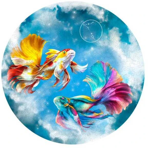 Fantasy Puzzles Žuvys (Zodiakai) Dėlionė Iš Medžio (200 detalių)
