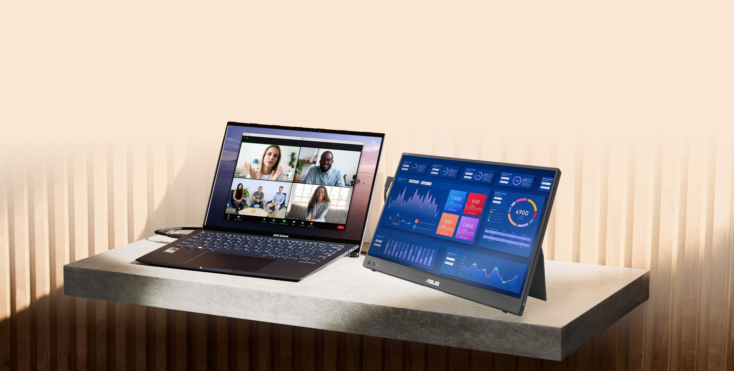 Nešiojamas monitorius Asus ZenScreen MB16FC, 16