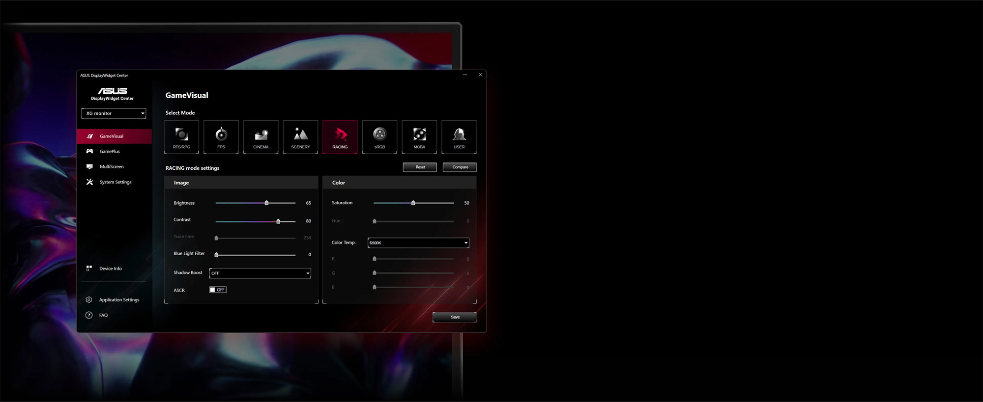 Žaidimų monitorius ASUS ROG Strix XG32WCS 31,5