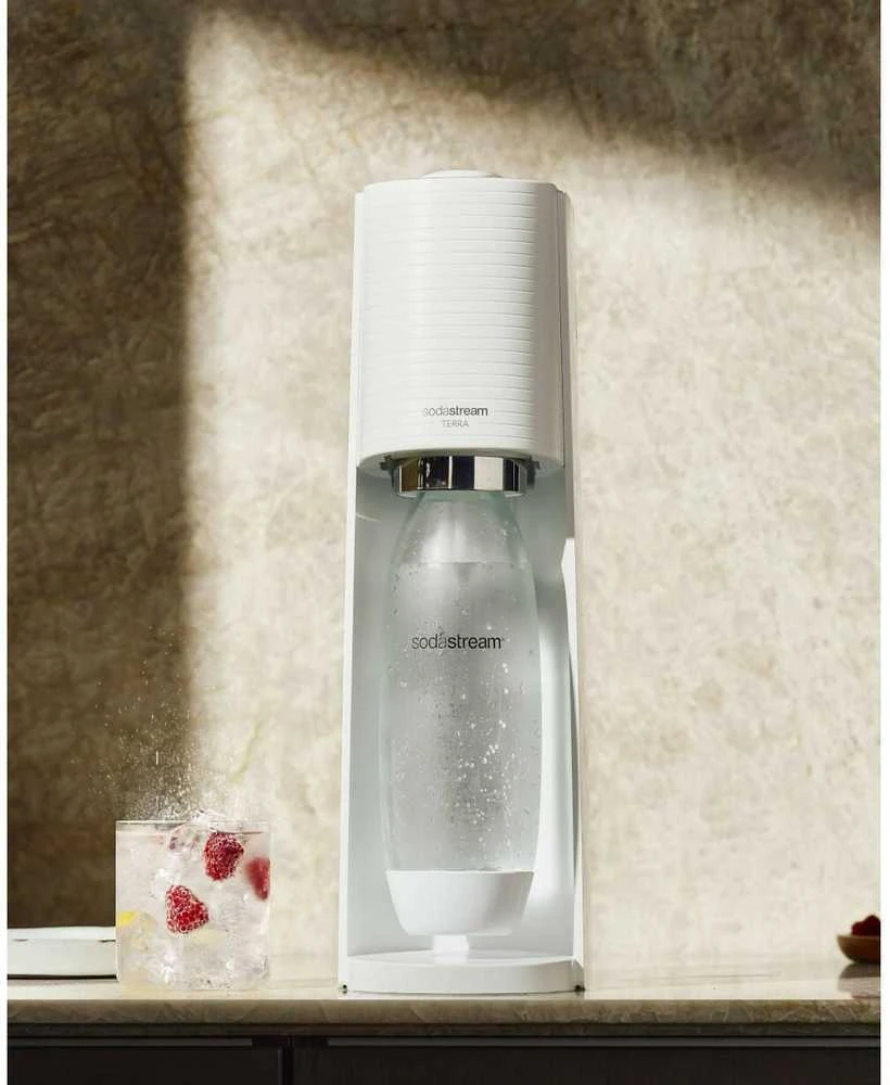 Gazuotų gėrimų gaminimo aparato SodaStream Terra rinkinys, baltas
