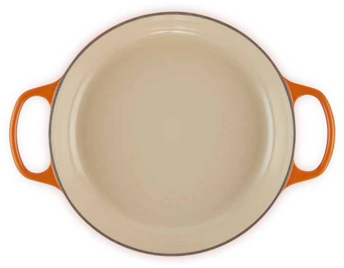 Ketaus puodas Le Creuset Gourmet su dangčiu, negilus, 3,5 l, 30 cm, oranžinis