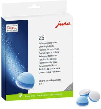 JURA 3 fazių valymo tabletės 25 vnt.