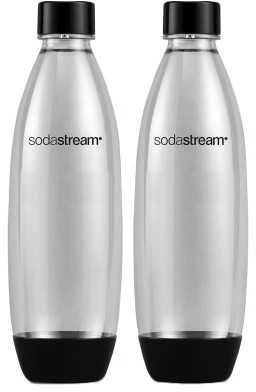 Buteliukai SodaStream Fuze, 1l, juodi, 2 vnt