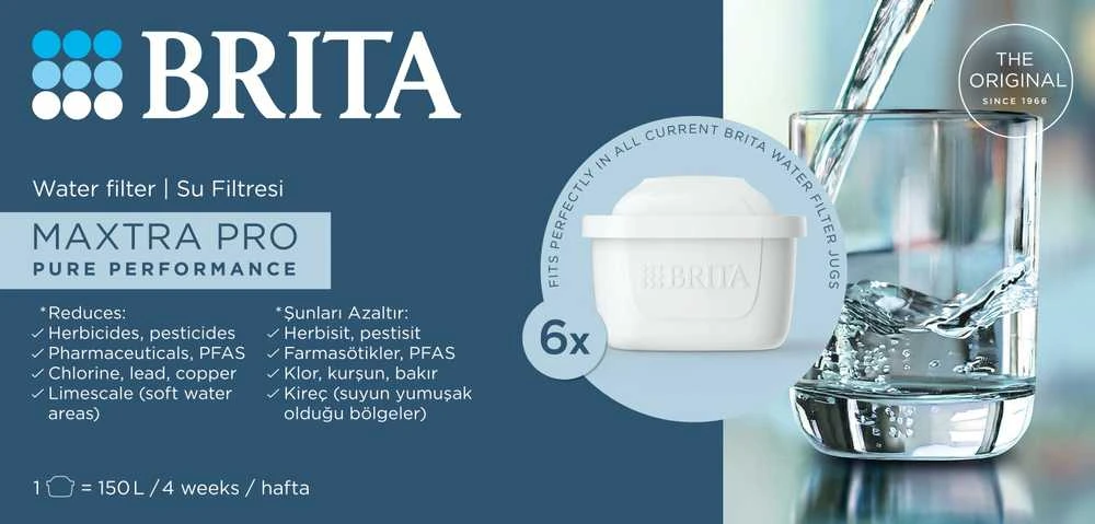 Brita Maxtra Pro All-in-1 vandens filtro kasetės 6 vnt.