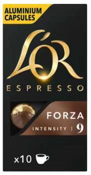 Kavos kapsulės L'OR Forza, 10x52g