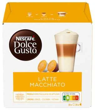 Nescafe Dolce Gusto Latte Macchiato Kava, 8+8 kapsulių dėžutėje