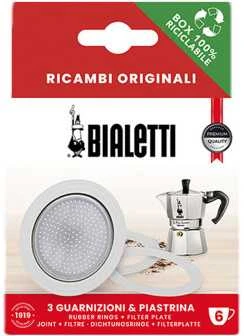 Tarpinės ir filtro plokštelė Bialetti alum. 6 puodelių mokai