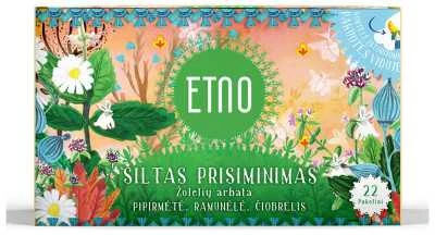 Žolelių arbata ETNO Šiltas prisiminimas, 33g (1.5g x 22 vnt.)