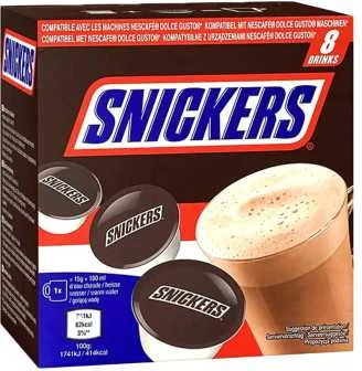 Karšto šokolado kapsulės, tinkančios NESCAFÉ® Dolce Gusto® Snickers, 8 vnt.
