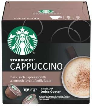 Strabucks Kavos kapsulės, suderinamos su NESCAFÉ® Dolce Gusto® Starbucks Cappuccino, 6 + 6 vnt.