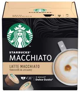 Kavos kapsulės, suderinamos su NESCAFÉ® Dolce Gusto® Starbucks Latte Macchiato, 6 + 6 vnt.