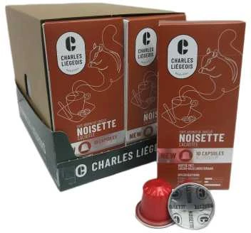 Kavos kapsulės, suderinamos su Nespresso® Charles Liégeois Noisette, 10 vnt.