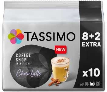 „Tassimo Chai Latte“ kapsulės (suderinamos su „Bosch Tassimo“ kapsuliniais kavos aparatais), 8 vnt.