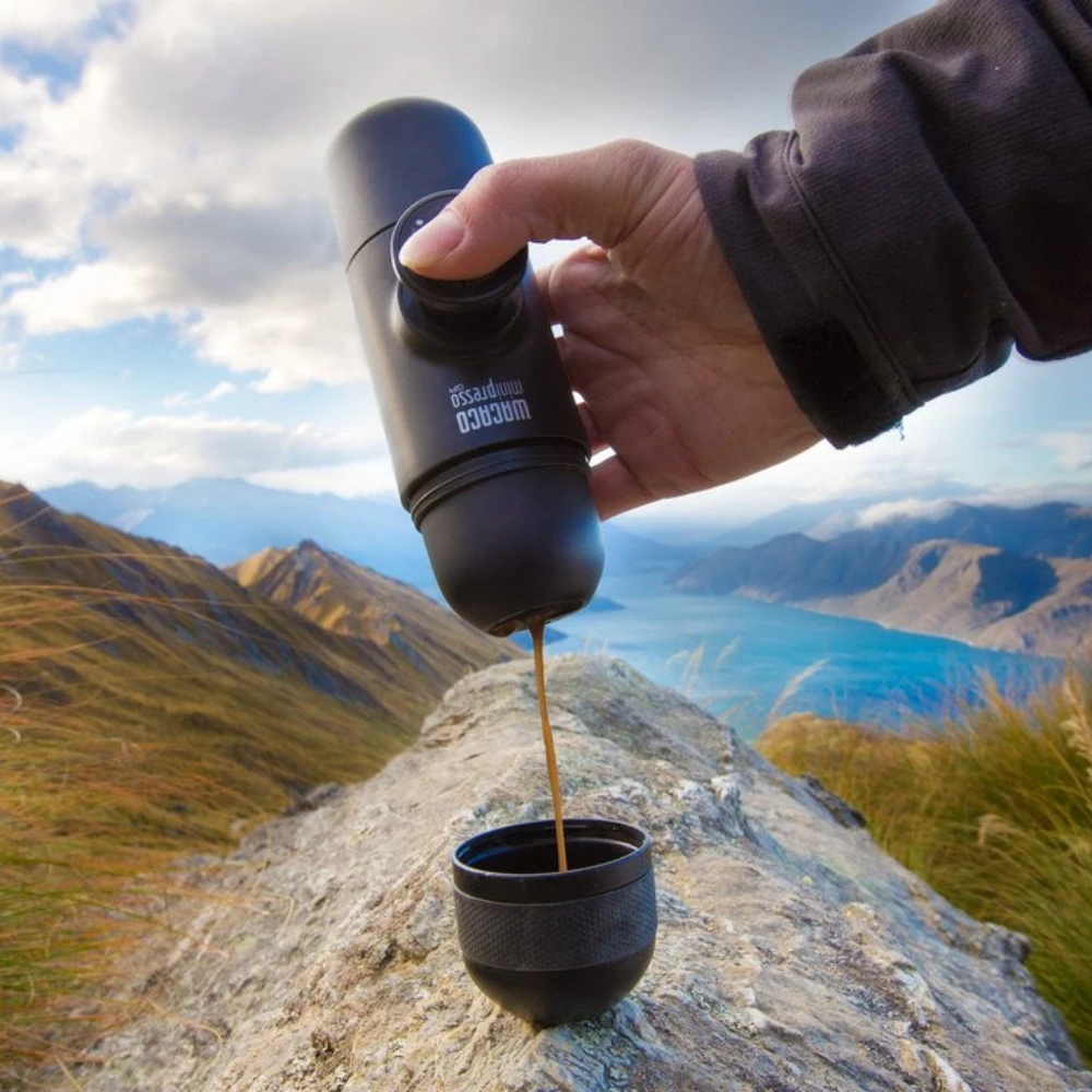 Wacaco Minipresso GR nešiojamas espresso aparatas, juodos spalvos