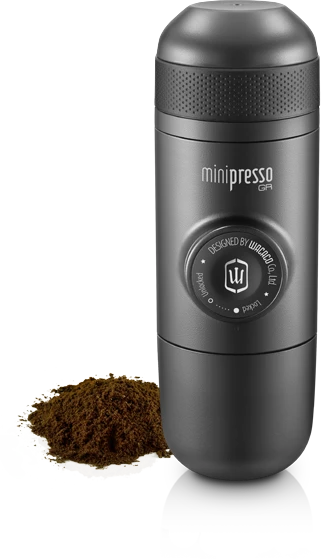 Wacaco Minipresso GR nešiojamas espresso aparatas, juodos spalvos