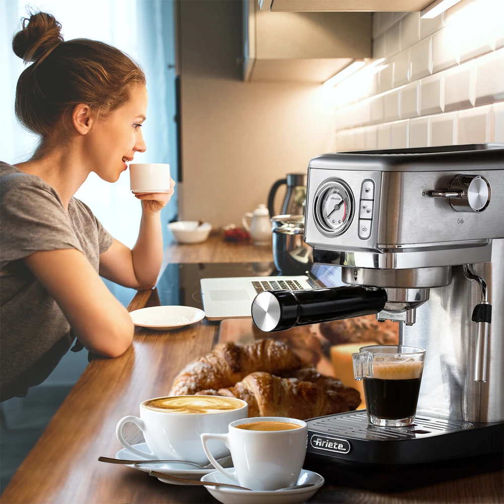 1381 Ariete Espresso kavos aparatas Slim Metal