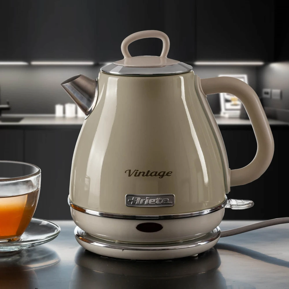 Ariete 2868/03 Elektrinis vintažinis virdulys 1 L, 1630 W, Smėlio spalvos