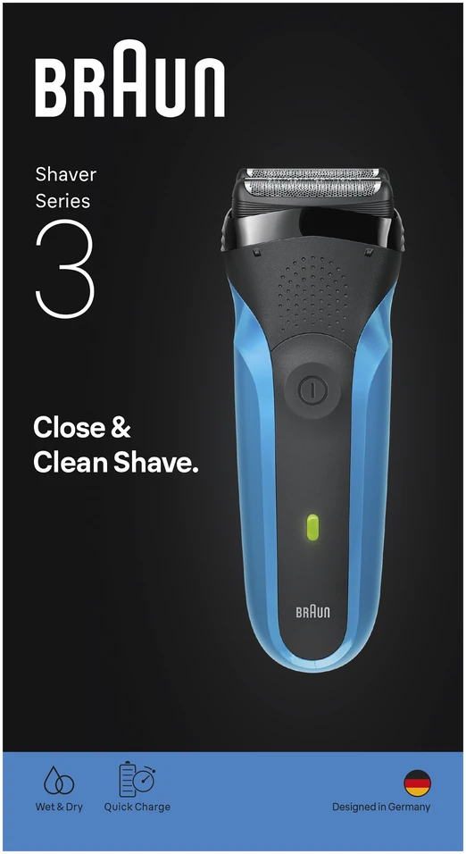 310s barzdaskutė Braun Series 3 Juodas/Blues