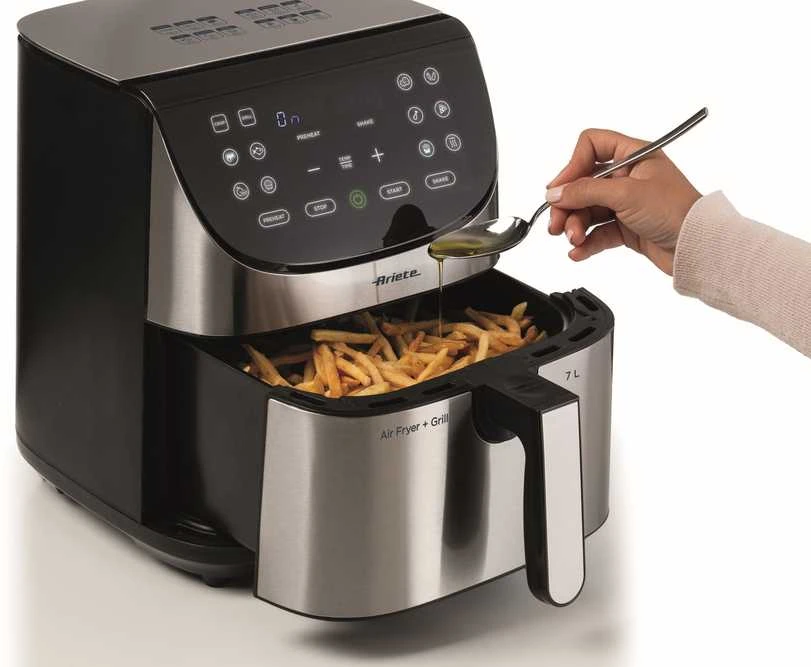 4628 Ariete Airy Fryer Metal 7L karšto oro gruzdintuvė