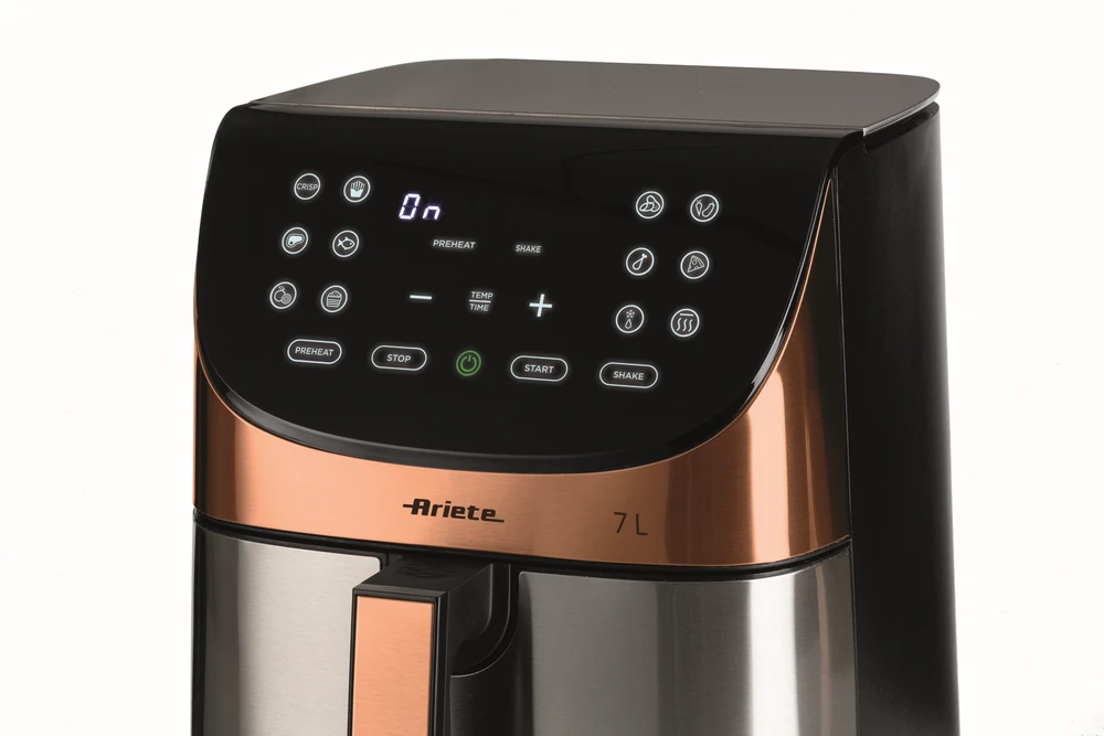 4628 Ariete Airy Fryer Metal/Gold 7L karšto oro gruzdintuvė