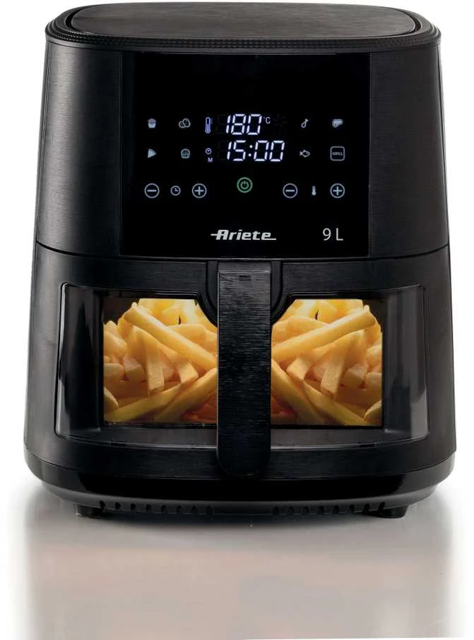 4630 Ariete Airy Fryer 9L karšto oro gruzdintuvė Juodas