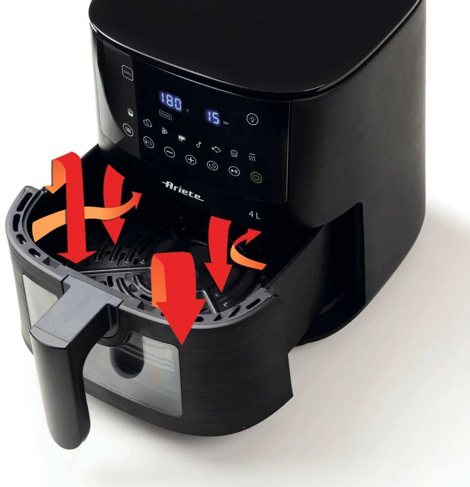 4633 Ariete Airy Fryer 4L karšto oro gruzdintuvė Juodas