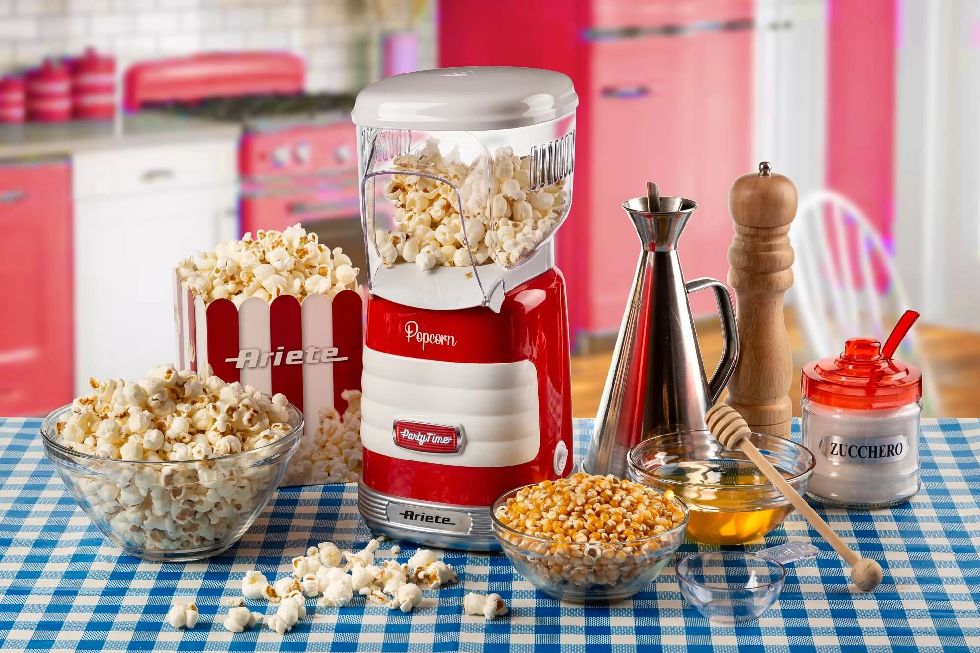 ARIETE PopCorn Party Time 2956 Spragėsių aparatas, Raudonas