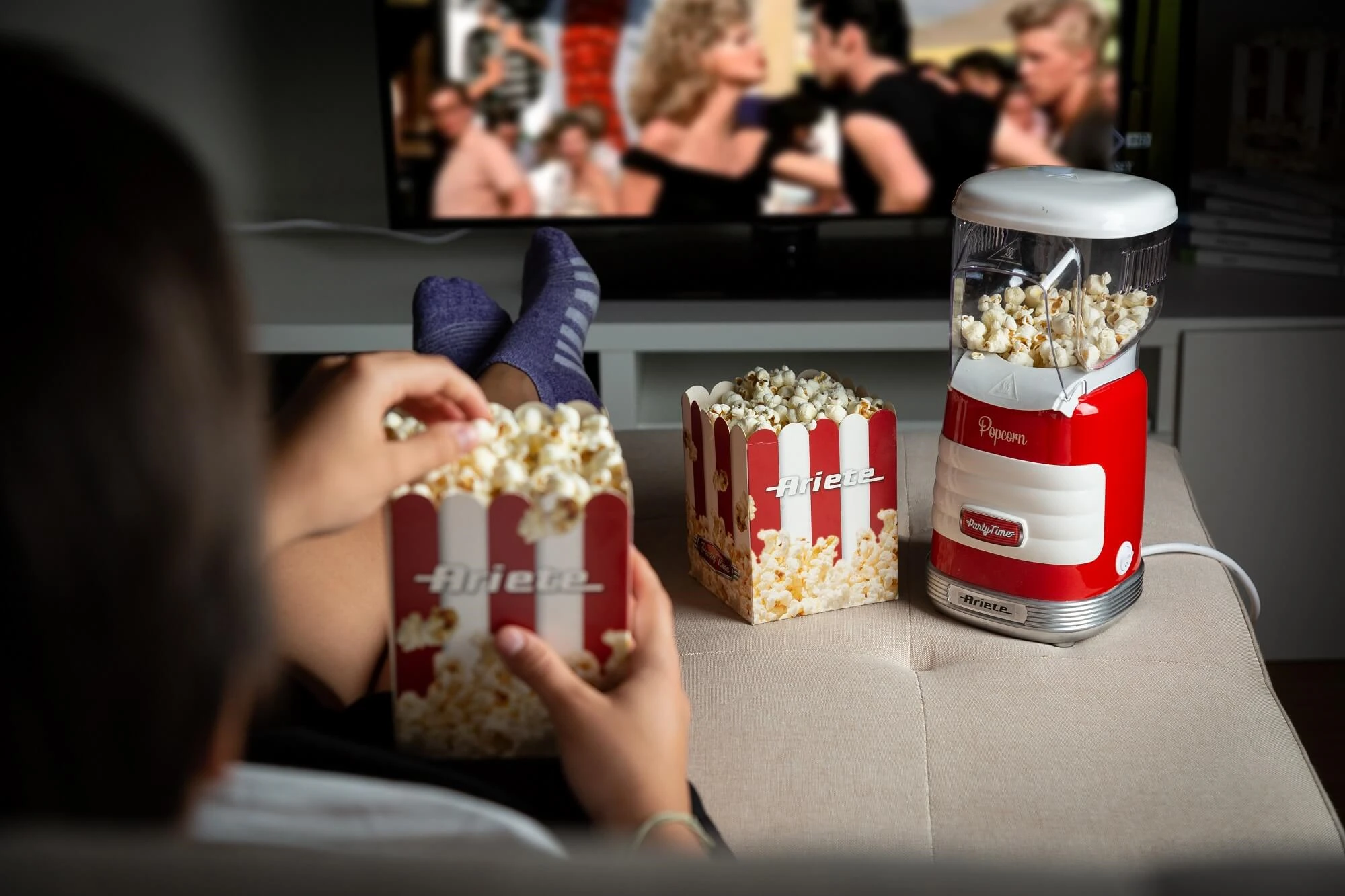 ARIETE PopCorn Party Time 2956 Spragėsių aparatas, Raudonas