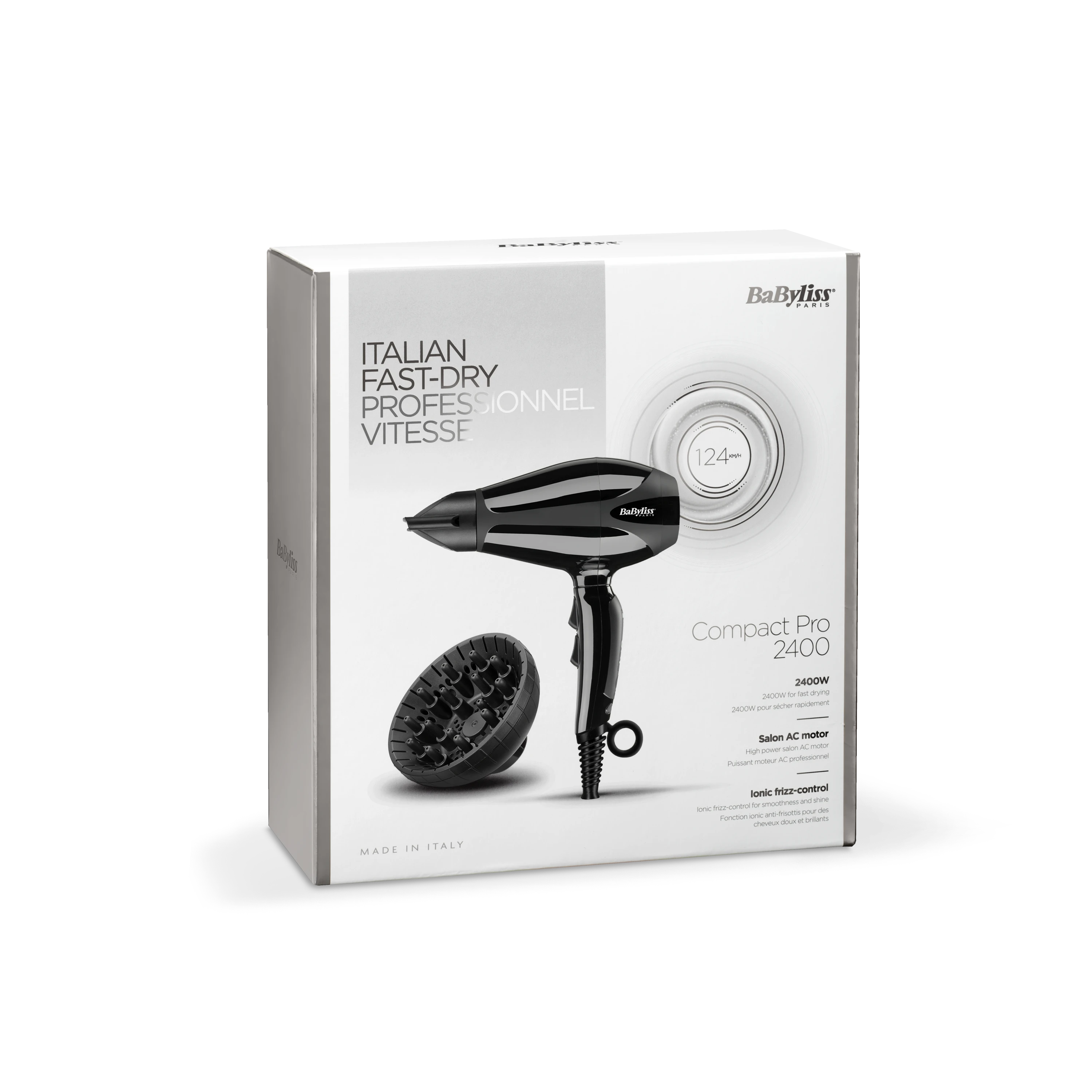 Plaukų džiovintuvas Babyliss 6715DE, 2400 W, Juodos spalvos