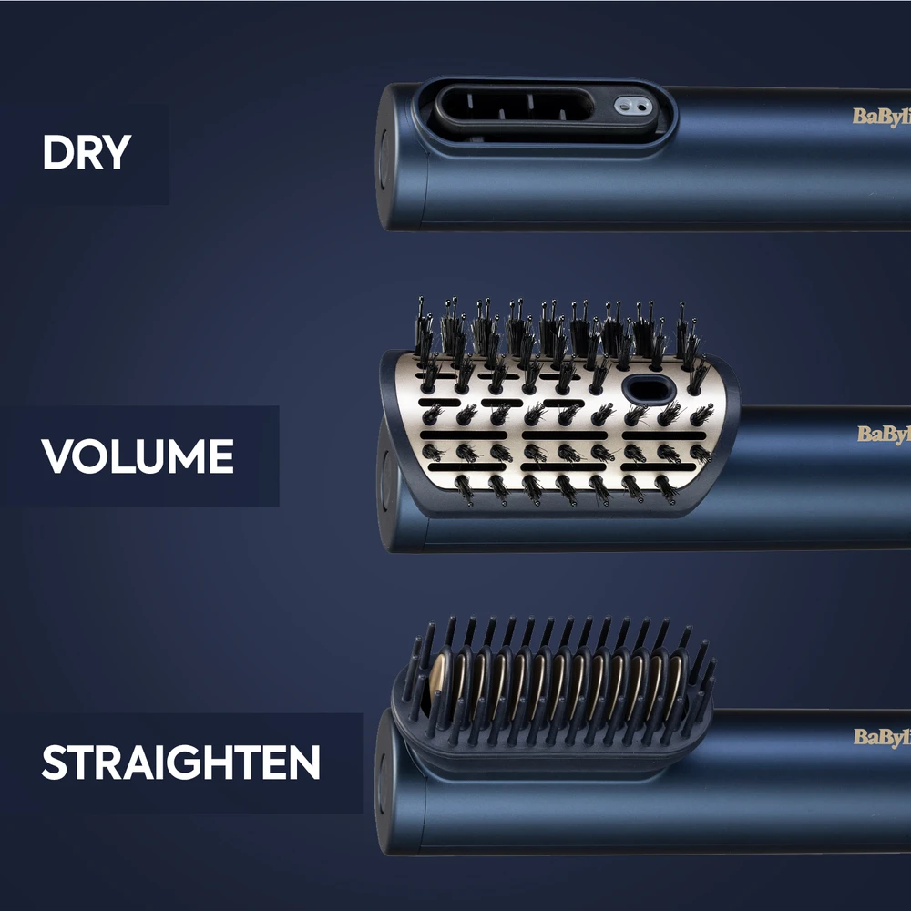 Plaukų formavimo šukos Babyliss Air Wand AS6550E, tamsiai mėlynos spalvos