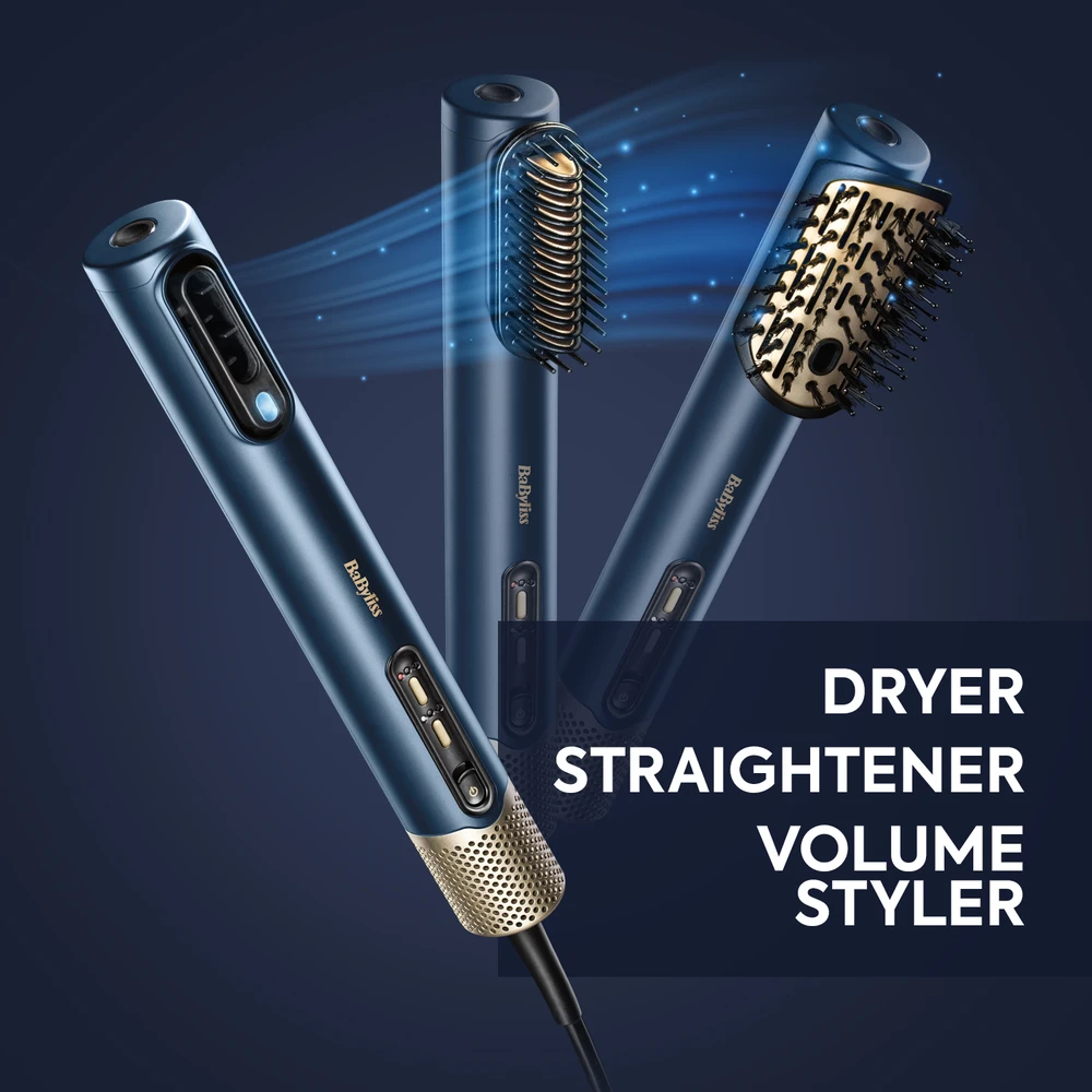 Plaukų formavimo šukos Babyliss Air Wand AS6550E, tamsiai mėlynos spalvos