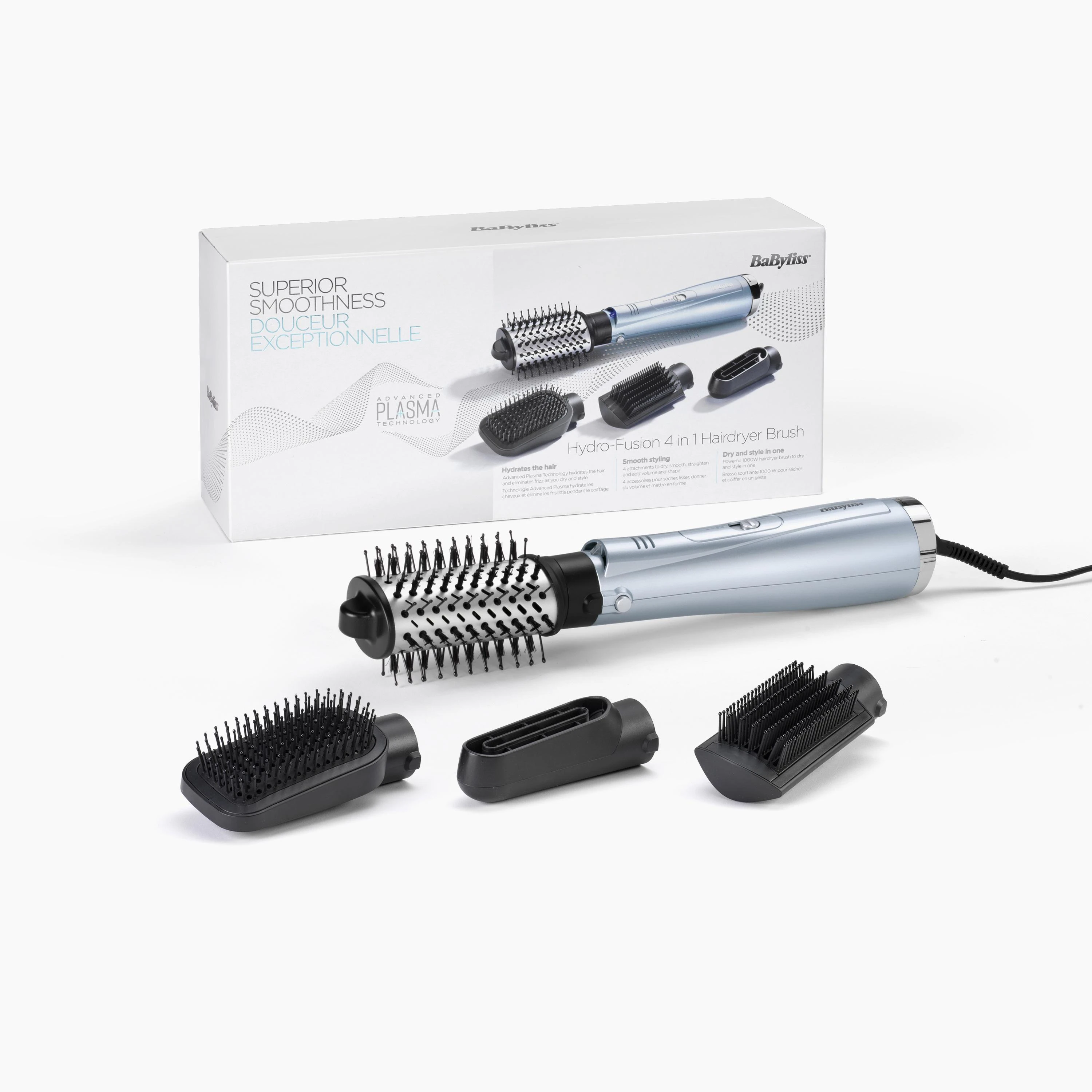 BaByliss Plaukų Formavimo Šukos Hydro-Fusion 4-in-1 AS774