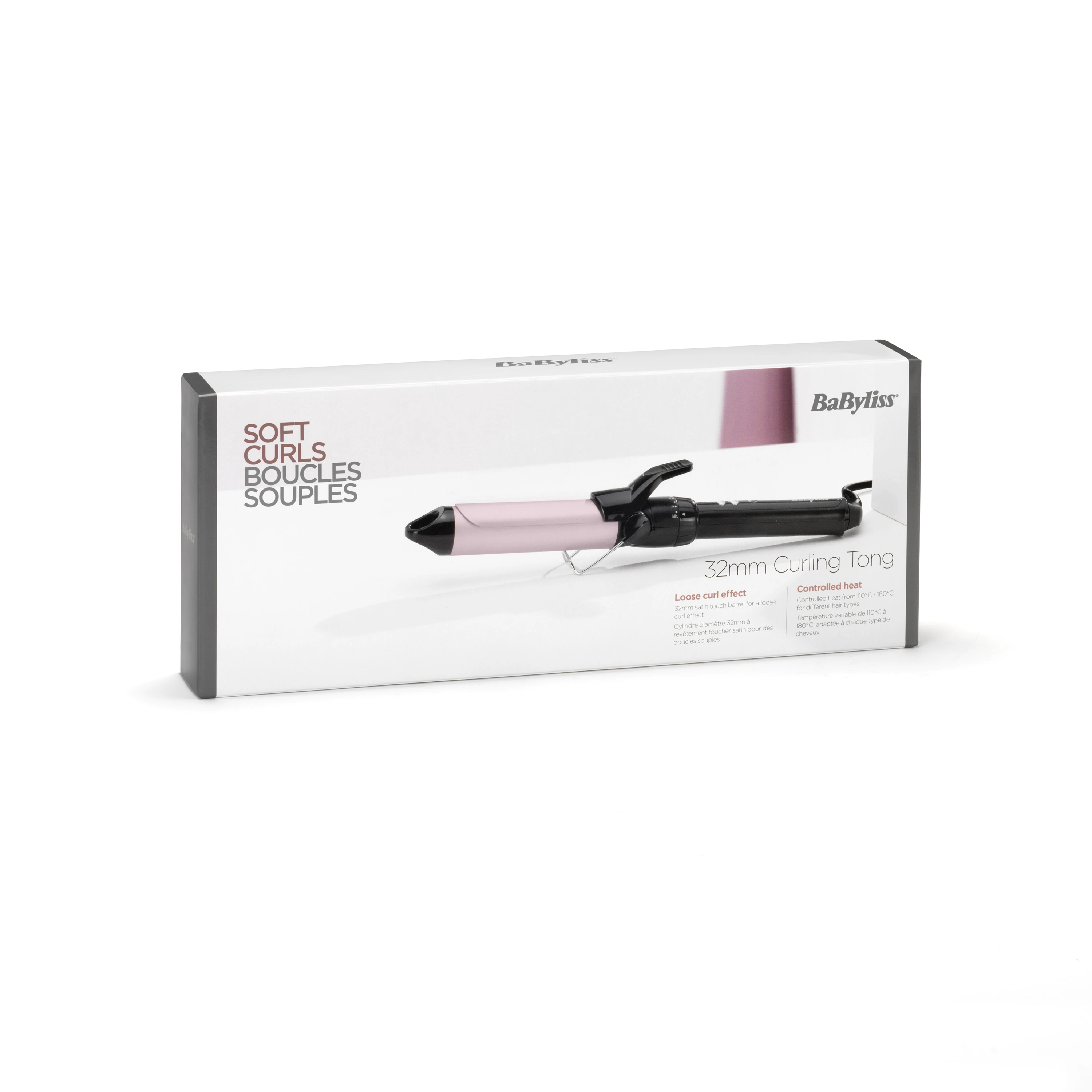 BABYLISS Hair Suktukas C332E Barrel diameter 32 mm, Temperature (min) 150 °C, Temperature (max) 180 °C, Number of heating levels 10, Ekranas No, 95 W, Juodas