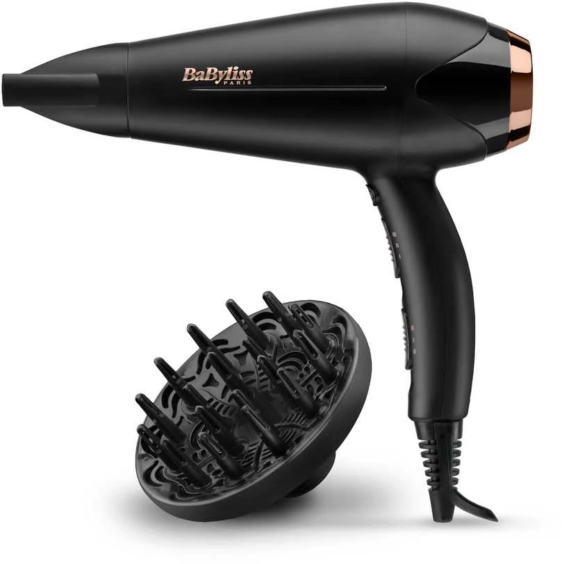 BaByliss Plaukų džiovintuvas Turbo Shine D570DE, Juodas