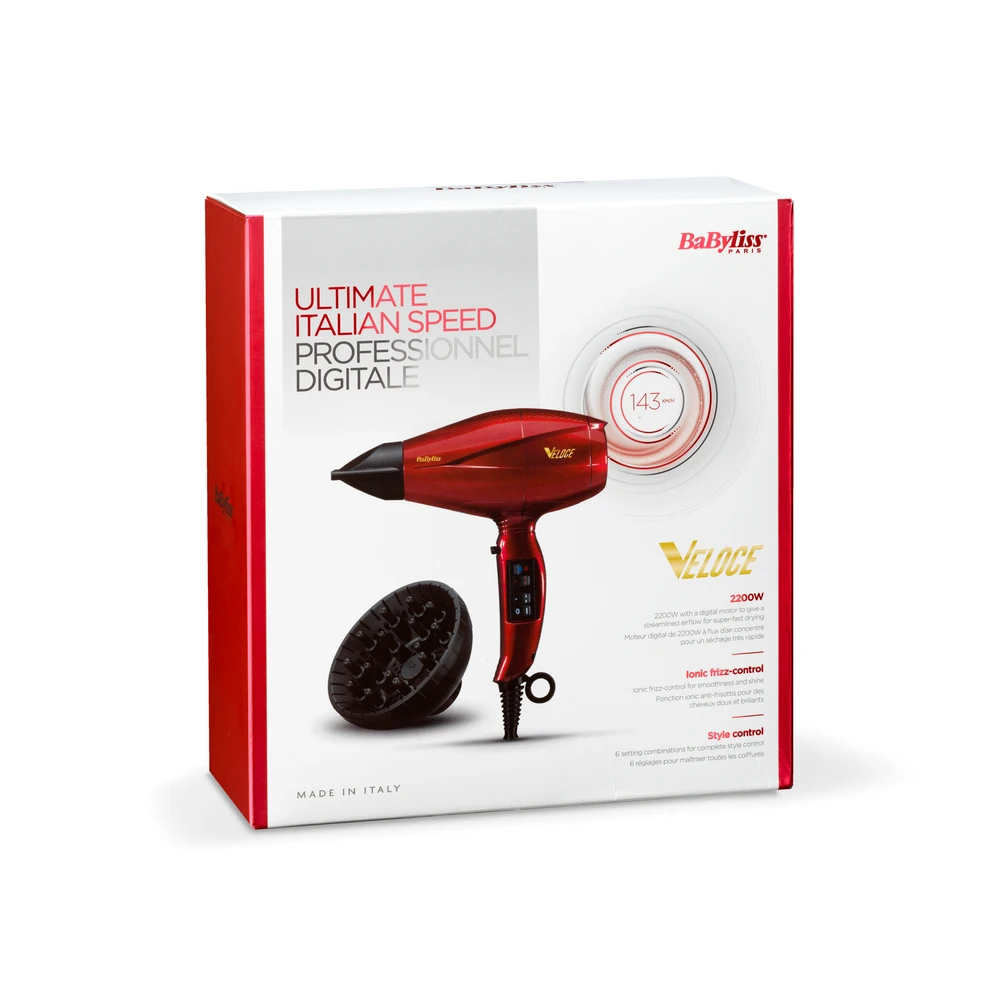 BaByliss Veloce 2200 Plaukų Džiovintuvas 6750DE