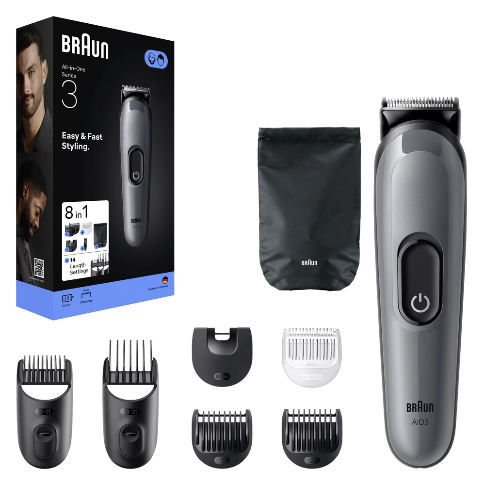 AIO3540 Braun Kirpimo Rinkinys Viskas Viename 8in1