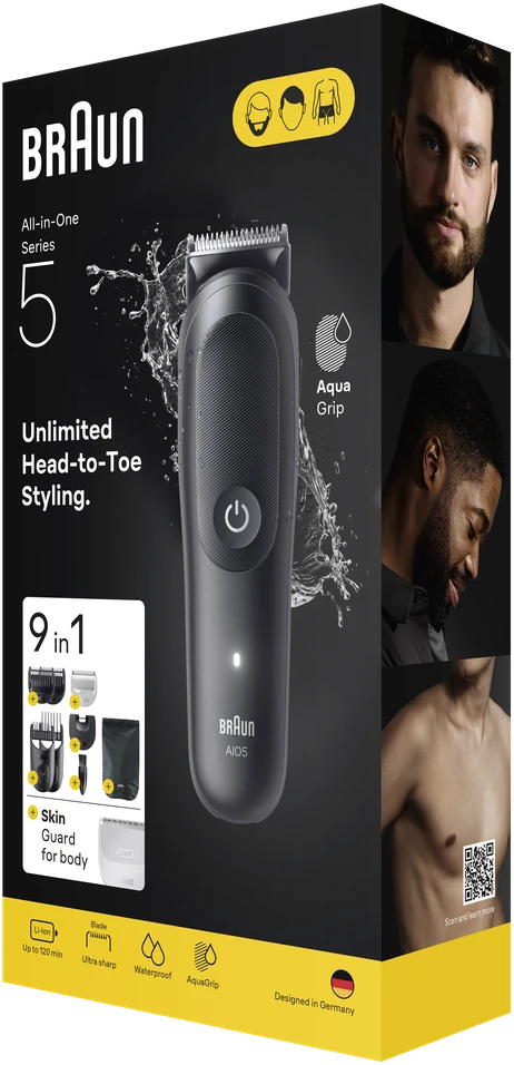 AIO5540 Braun Kirpimo Rinkinys Viskas Viename 9in1