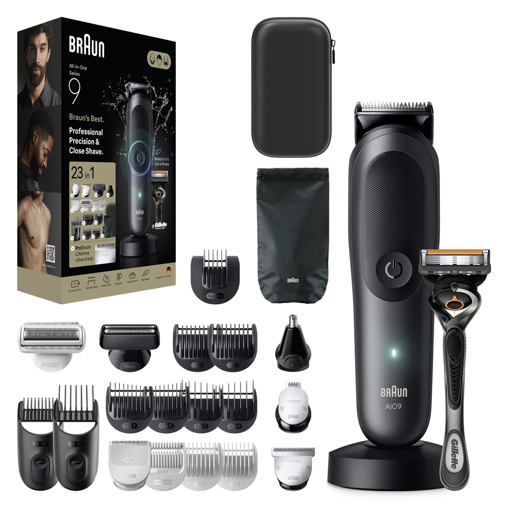 Barzdaskutė AIO9520 Braun Kirpimo Rinkinys Viskas Viename 23in1