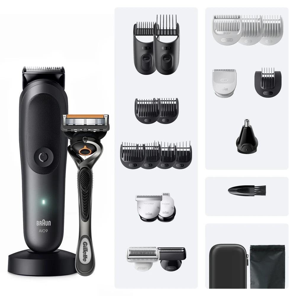 Barzdaskutė AIO9520 Braun Kirpimo Rinkinys Viskas Viename 23in1