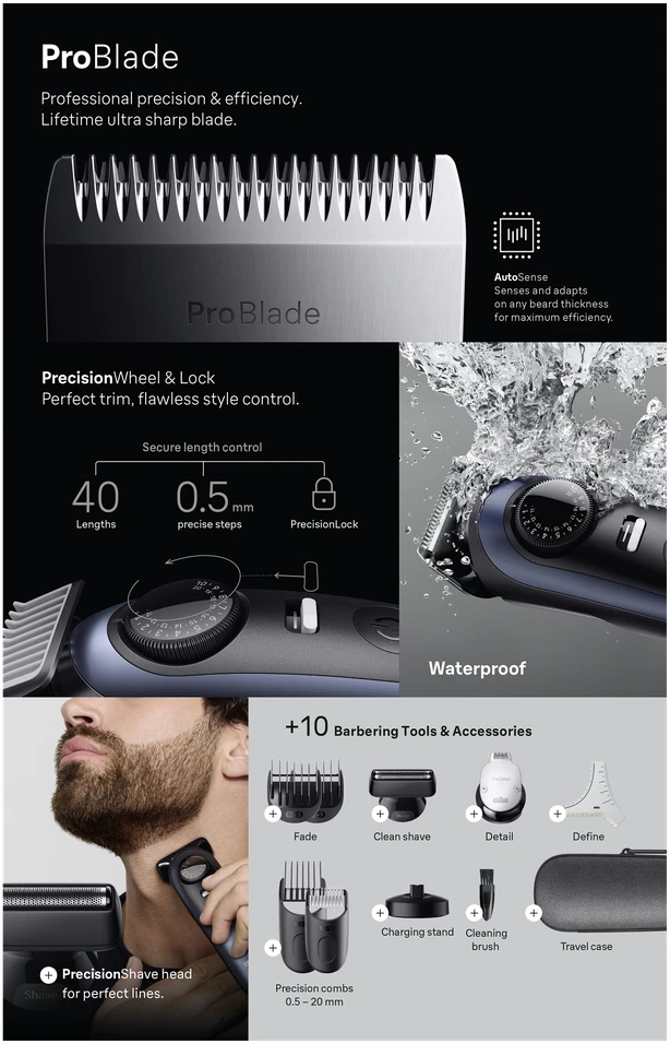 Barzdaskutė BT7540 Braun Barzdakirpė